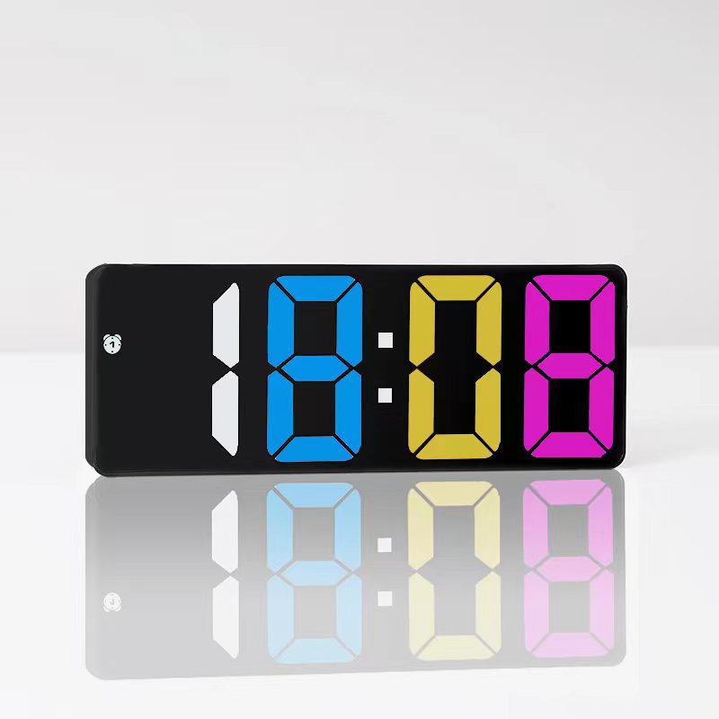 Simple Style LED Electronic Alarm Clock Battery and Plug-in Dual-use Timepiece Yida Time
