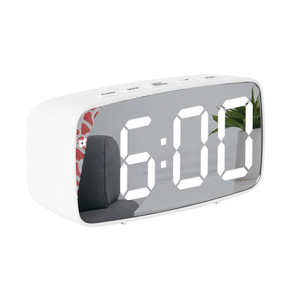Simple Style LED Electronic Alarm Clock Battery and Plug-in Dual-use Timepiece Yida Time